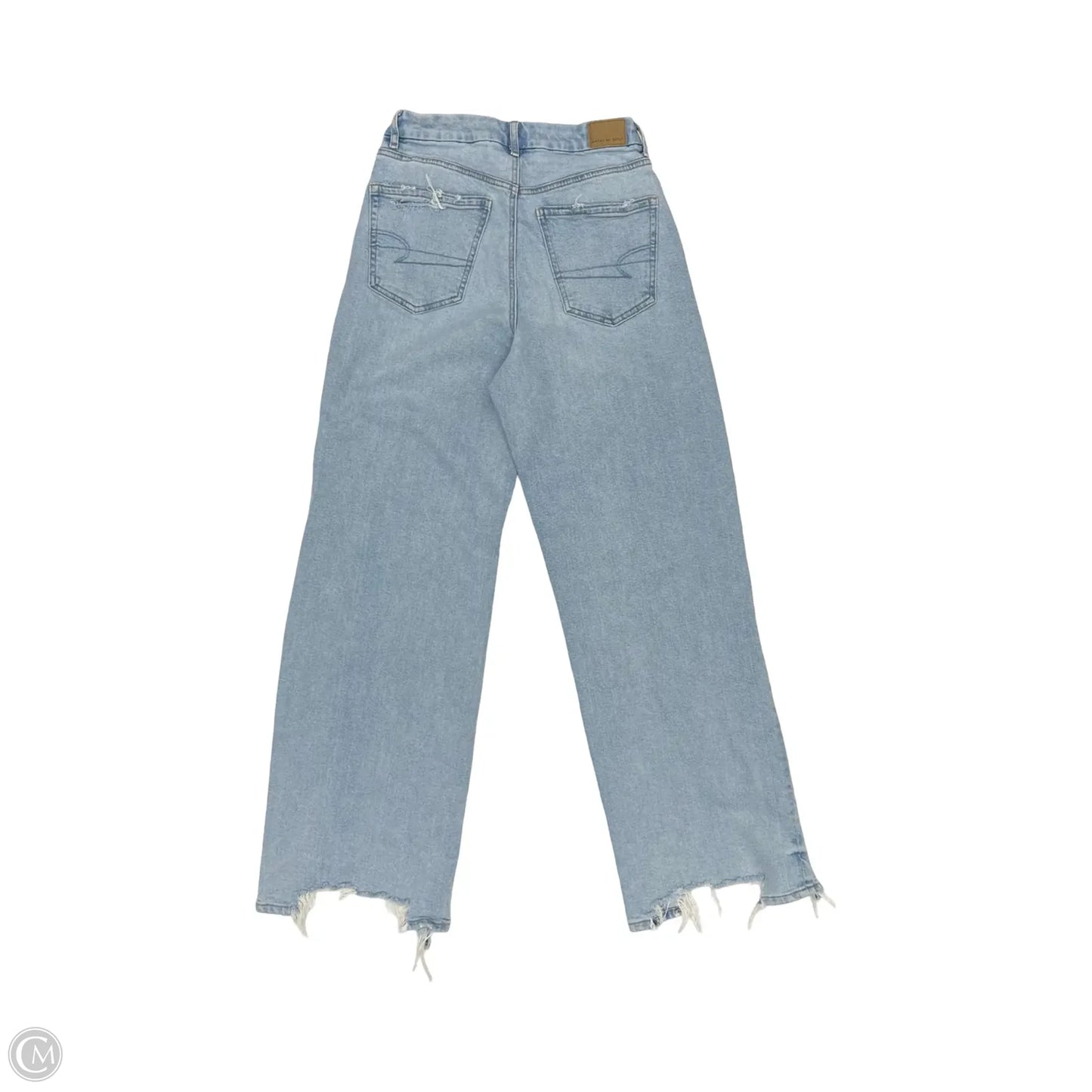 Jeans Boyfriend By American Eagle In Blue Denim, Size: 4