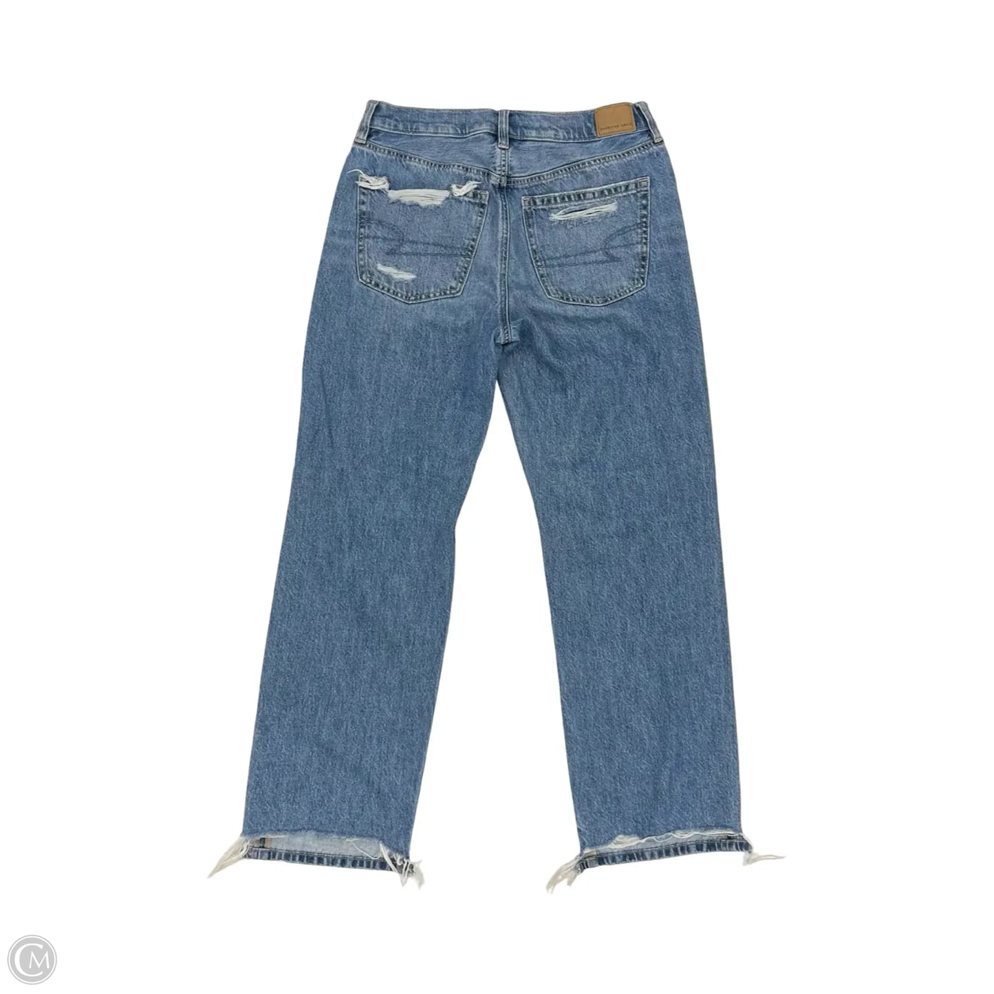 Jeans Boyfriend By American Eagle In Blue Denim, Size: 4
