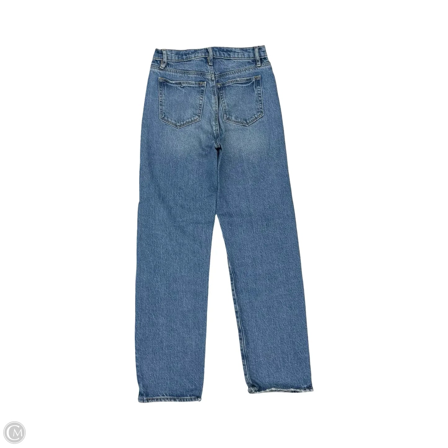 Jeans Straight By Loft In Blue Denim, Size: 00