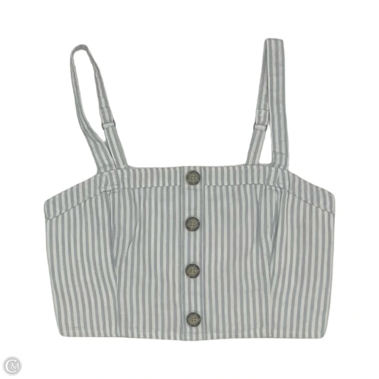 Top Sleeveless By Abercrombie And Fitch In Blue & White, Size: Xs