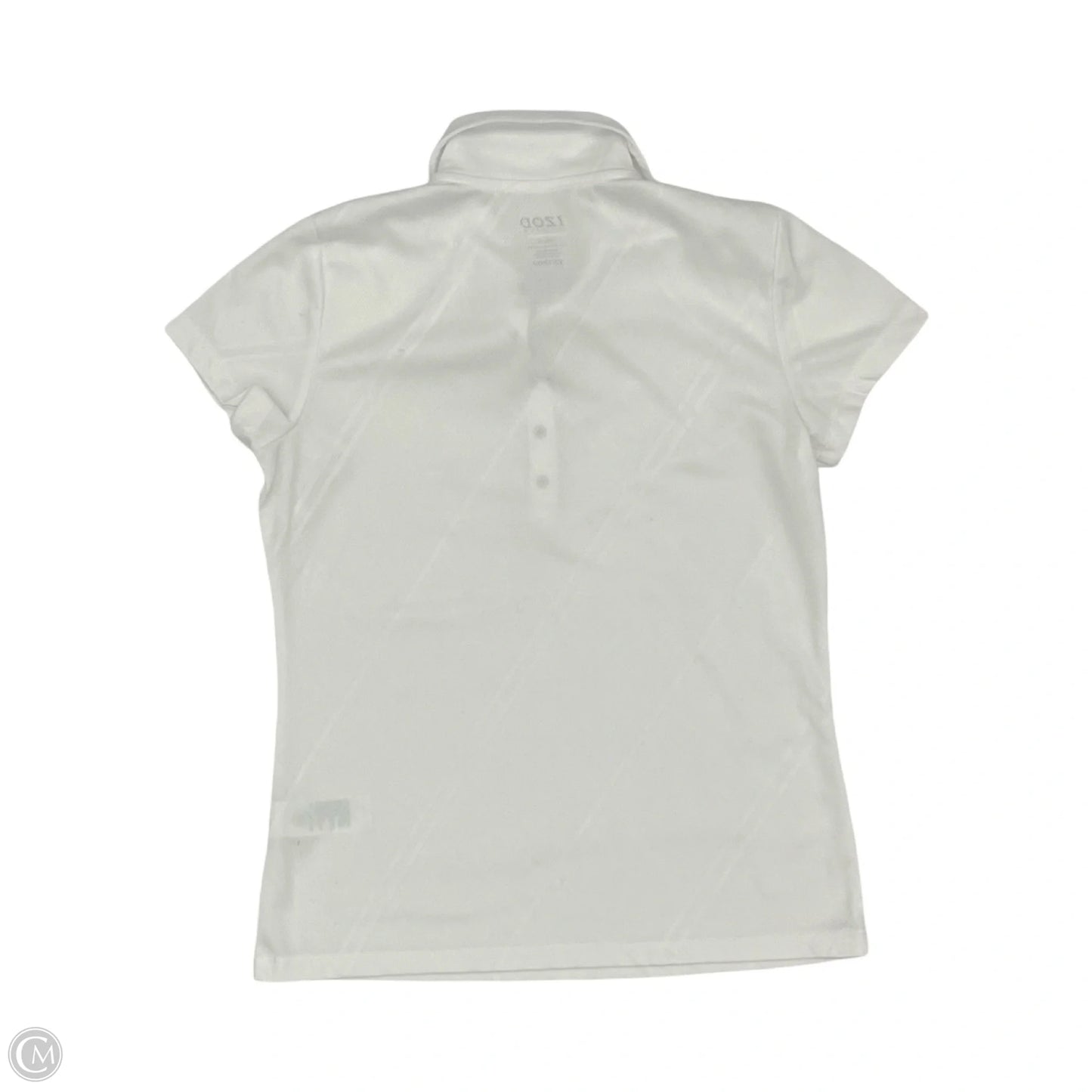Athletic Top Short Sleeve By Izod In White, Size: Xs