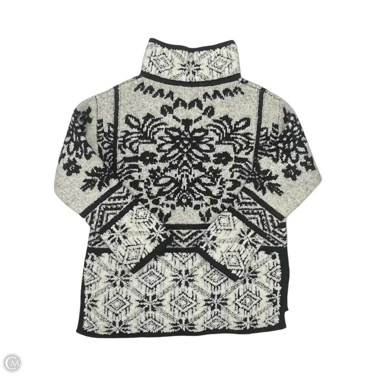 Sweater By Moth In Black & White, Size: Xxs