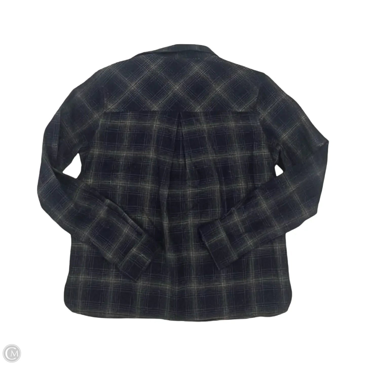 Blouse Long Sleeve By Pendleton In Blue, Size: Xxs
