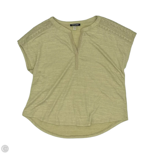 Top Short Sleeve By Cable And Gauge In Green, Size: Xl