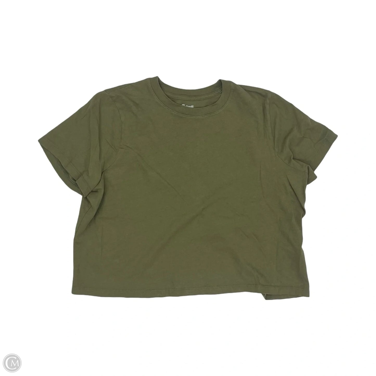 Top Short Sleeve Basic By Madewell In Green, Size: S