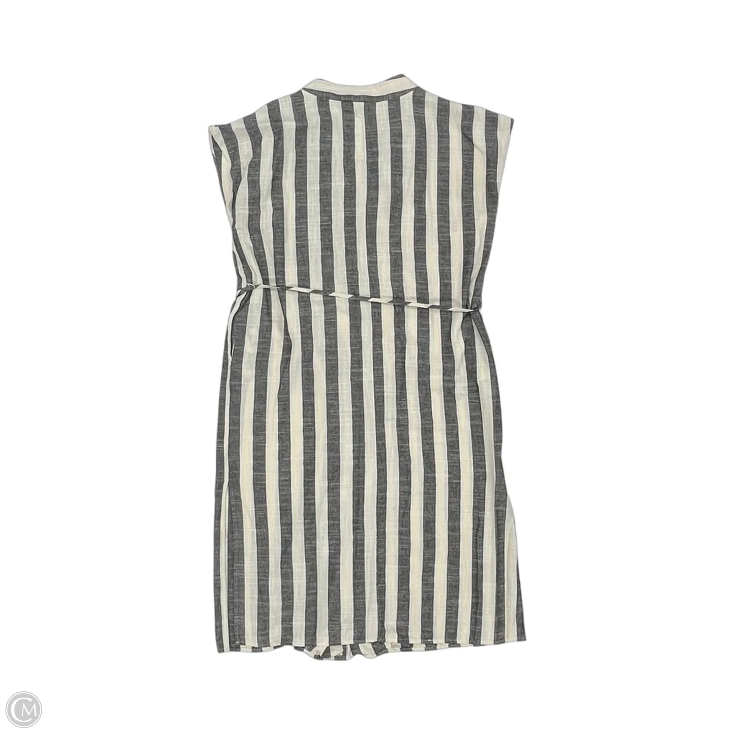 Dress Casual Midi By Grade & Gather In Cream & Grey, Size: S