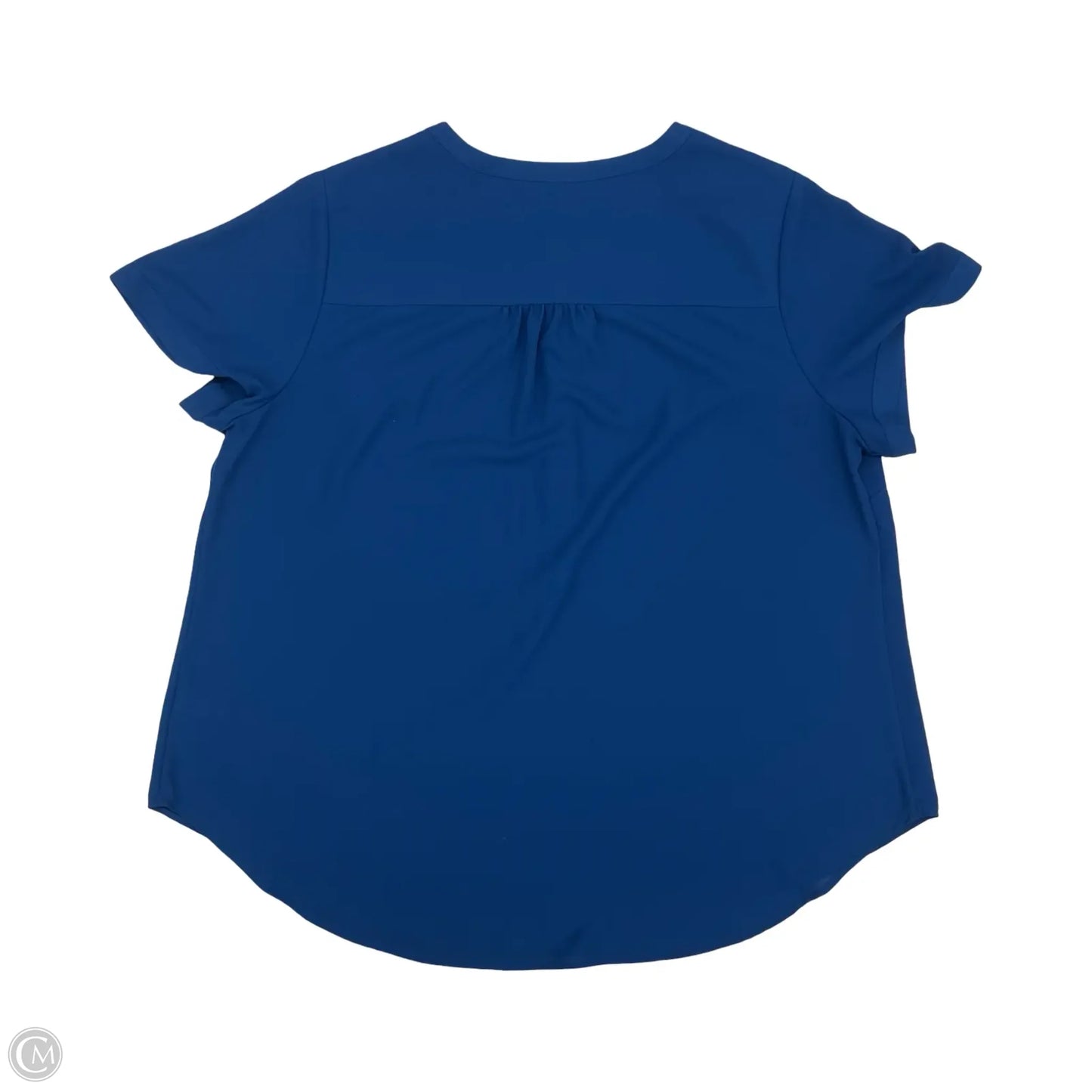 Blouse Short Sleeve By Evri In Blue, Size: 2x
