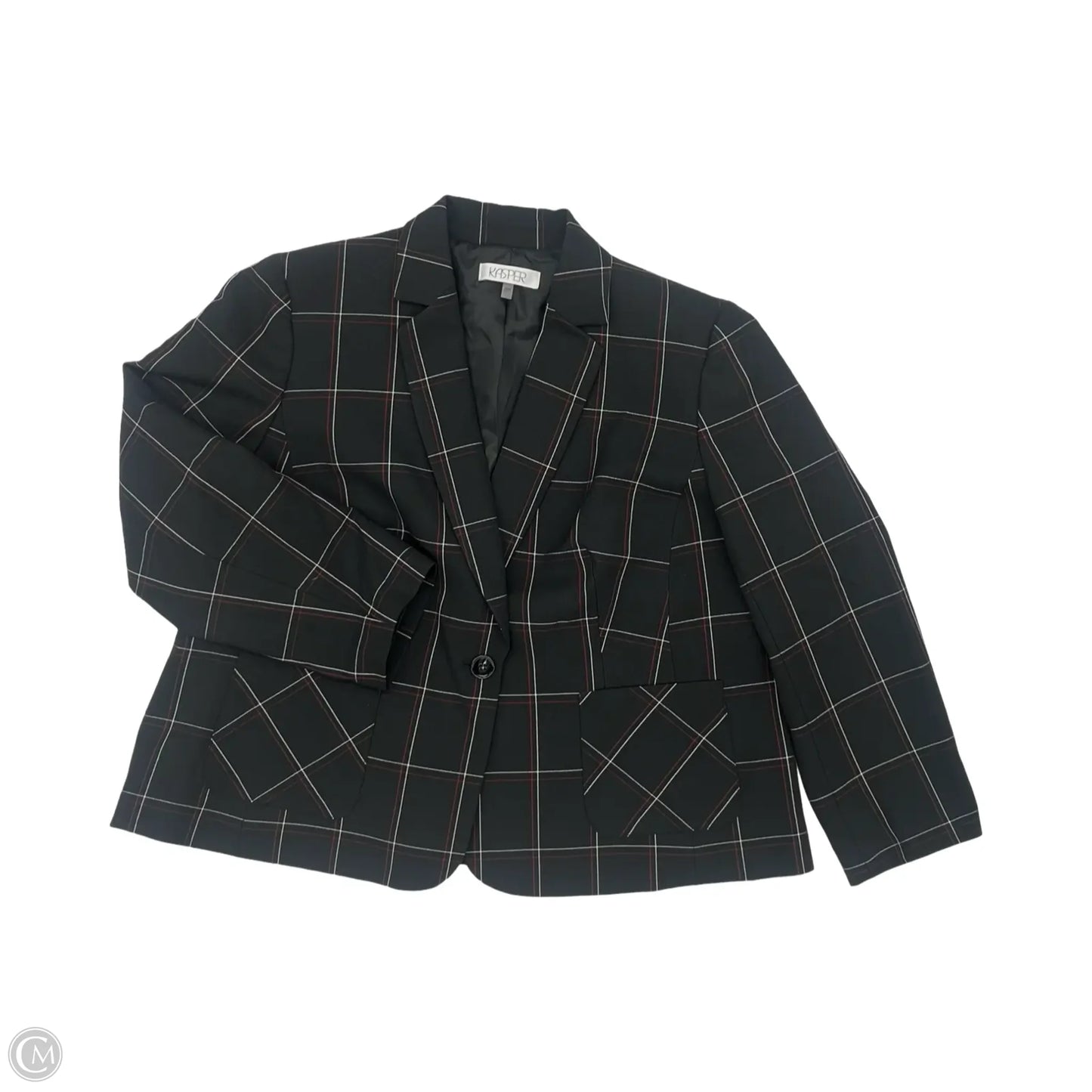 Blazer By Kasper In Black, Size: 2x