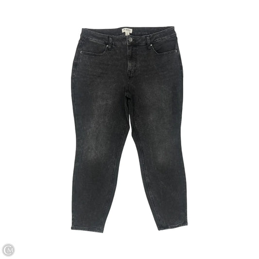 Jeans Skinny By Maurices In Black Denim, Size: L