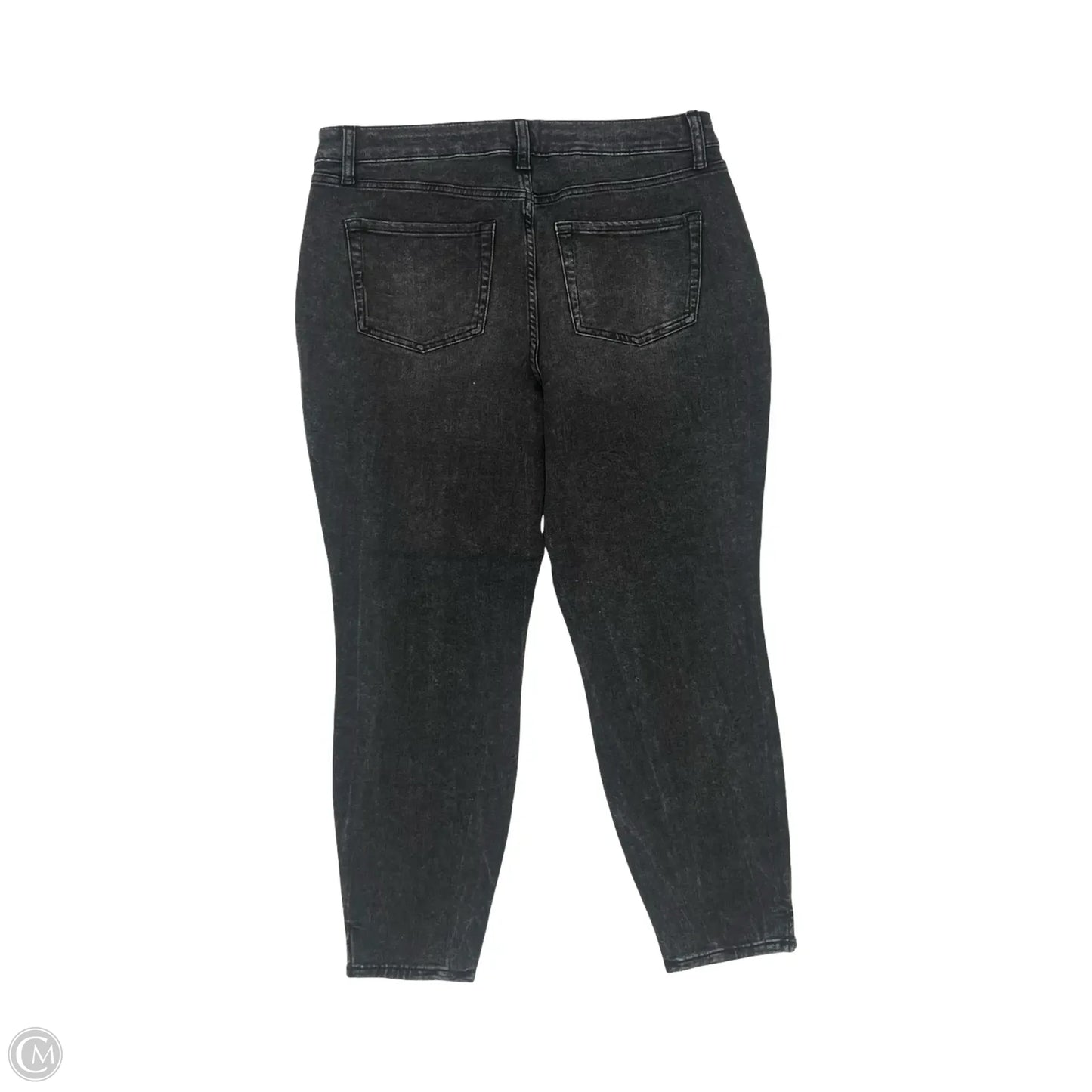 Jeans Skinny By Maurices In Black Denim, Size: L
