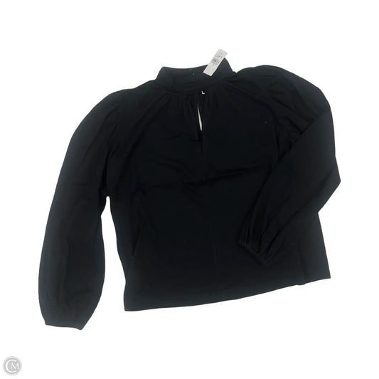 Top Long Sleeve By Loft In Black, Size: M