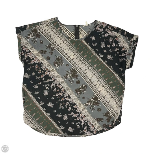 Blouse Short Sleeve By Maurices In Multi-colored, Size: L