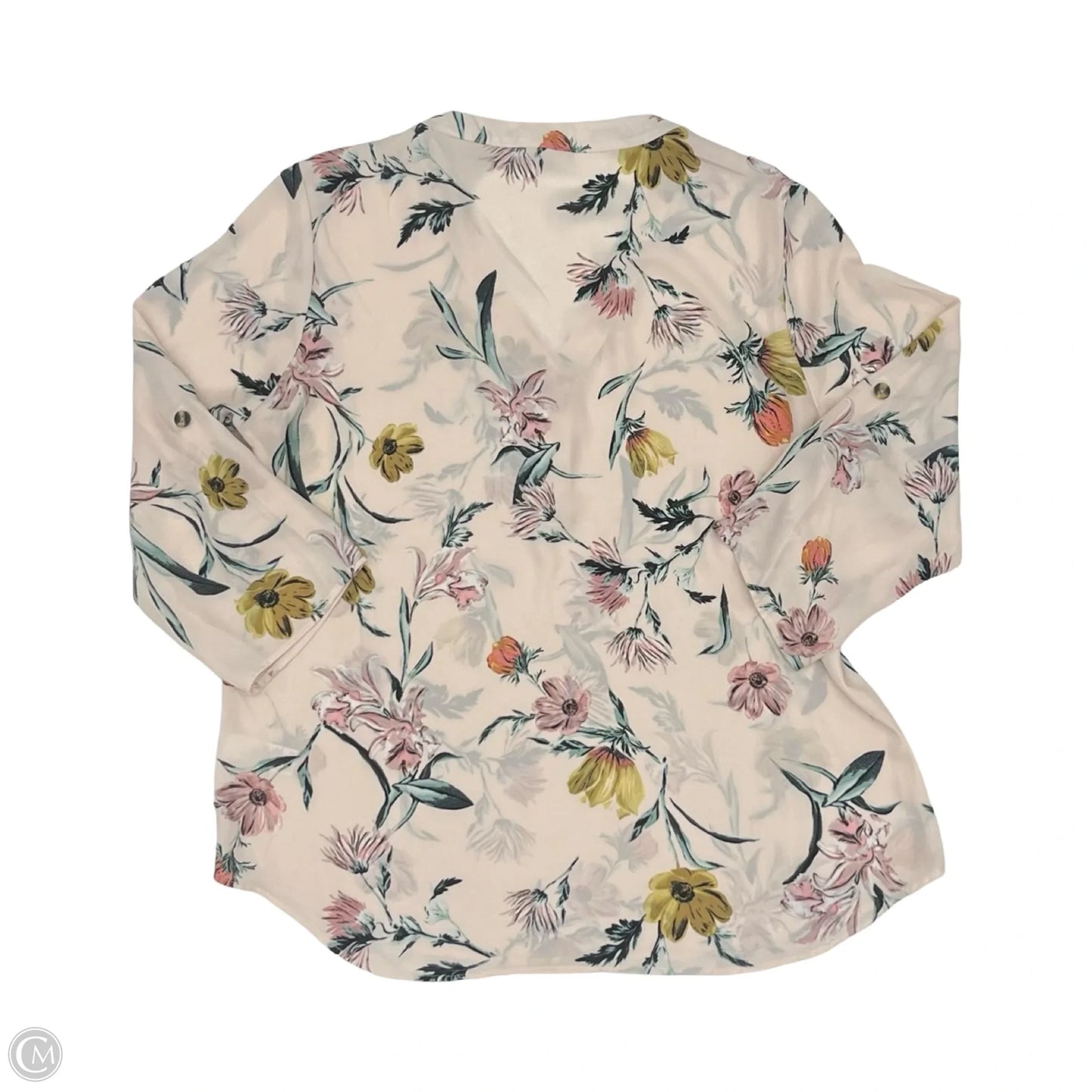 Blouse 3/4 Sleeve By Maurices In Pink, Size: L