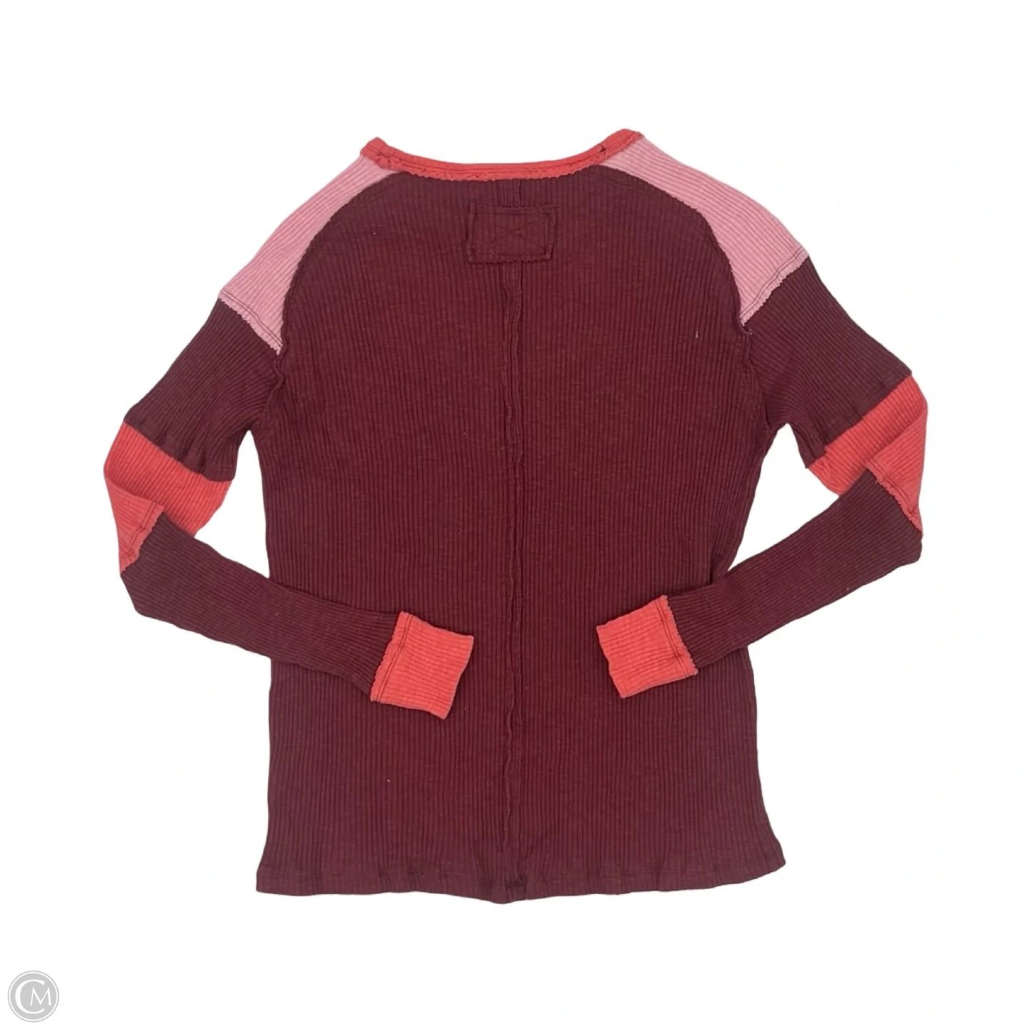 Top Long Sleeve By Clothes Mentor In Maroon, Size: M