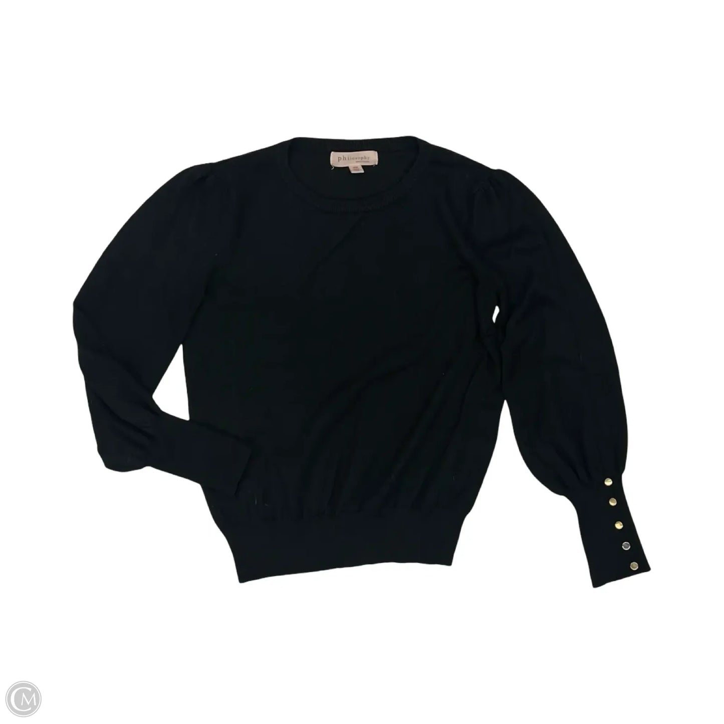 Sweater By Philosophy In Black, Size: M