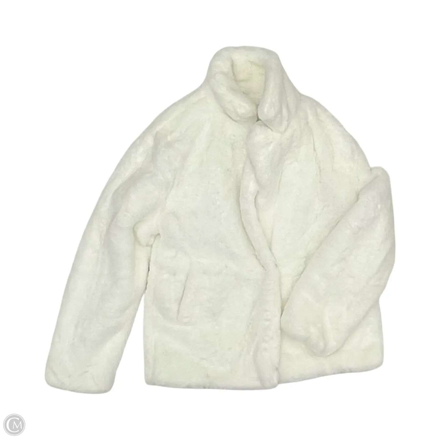 Jacket Faux Fur & Sherpa By Ambiance Apparel In White, Size: S
