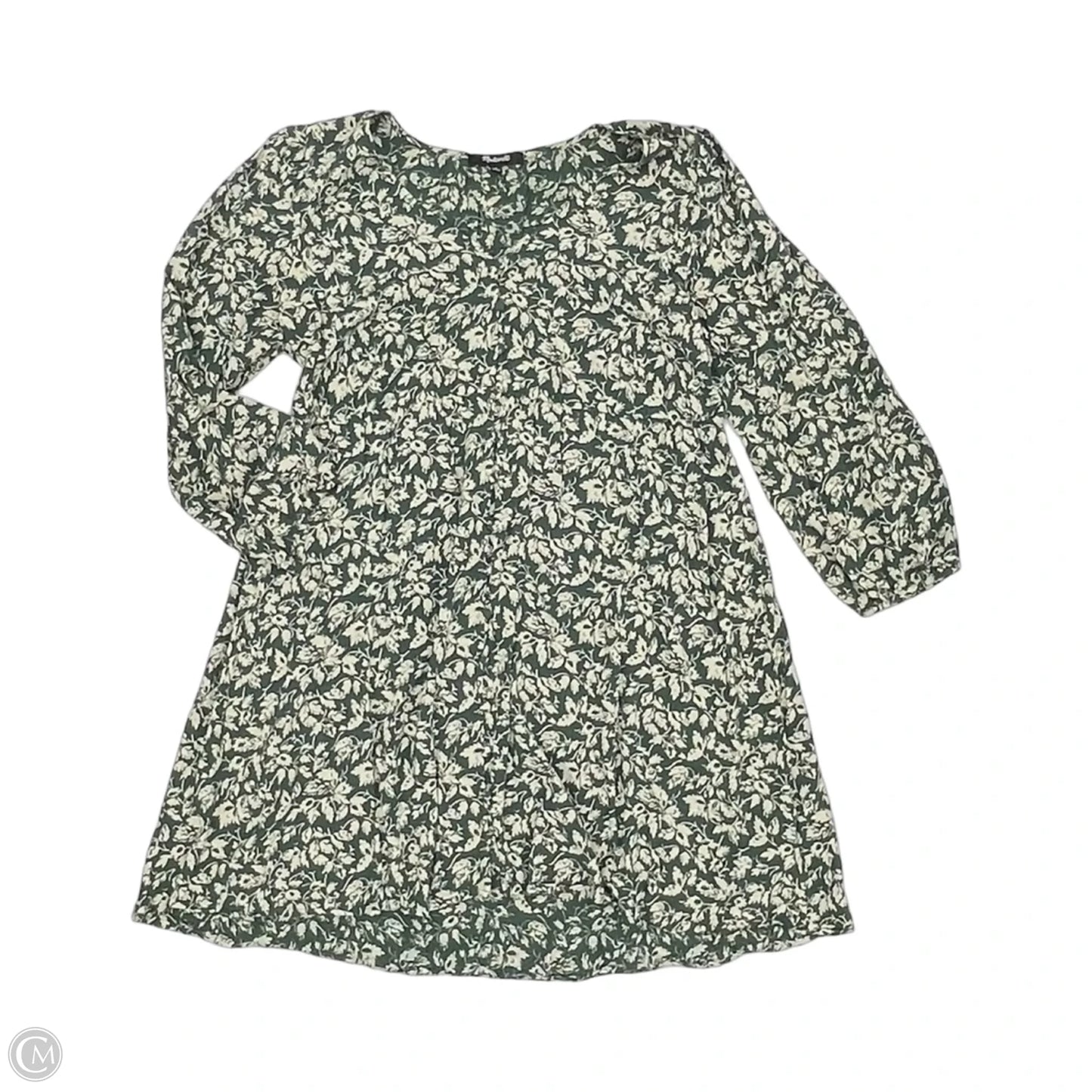 Dress Party Short By Madewell In Cream & Green, Size: S