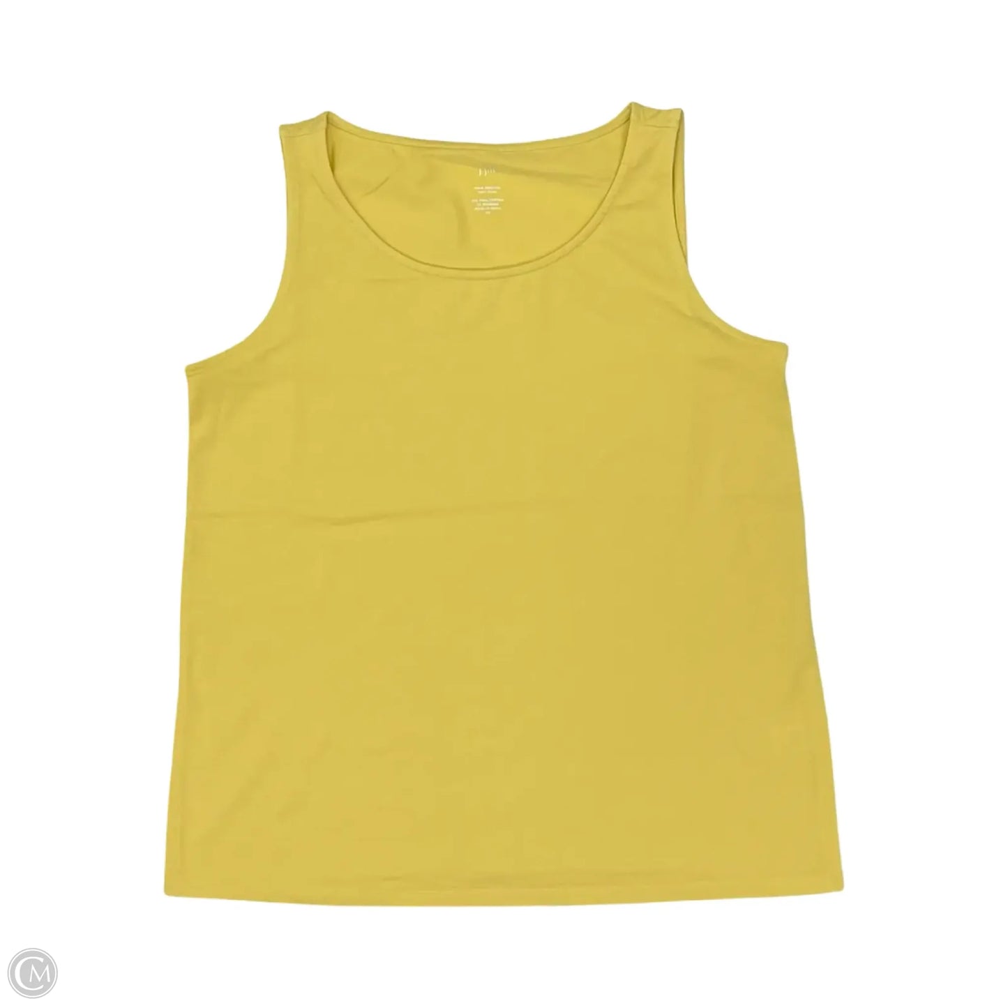Top Sleeveless Basic By J. Jill In Yellow, Size: Xs