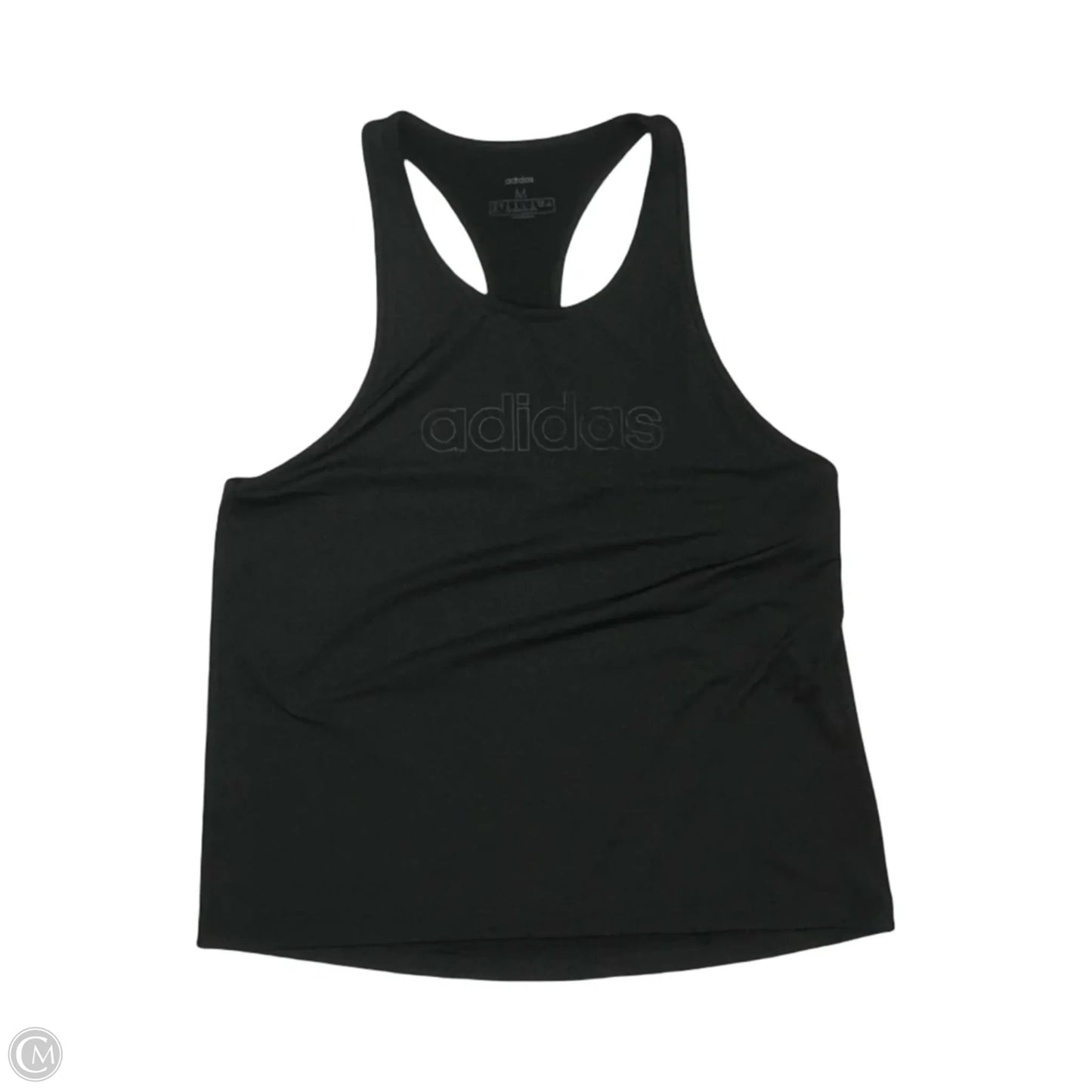 Athletic Tank Top By Adidas In Black, Size: M
