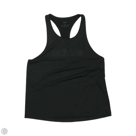 Athletic Tank Top By Adidas In Black, Size: M