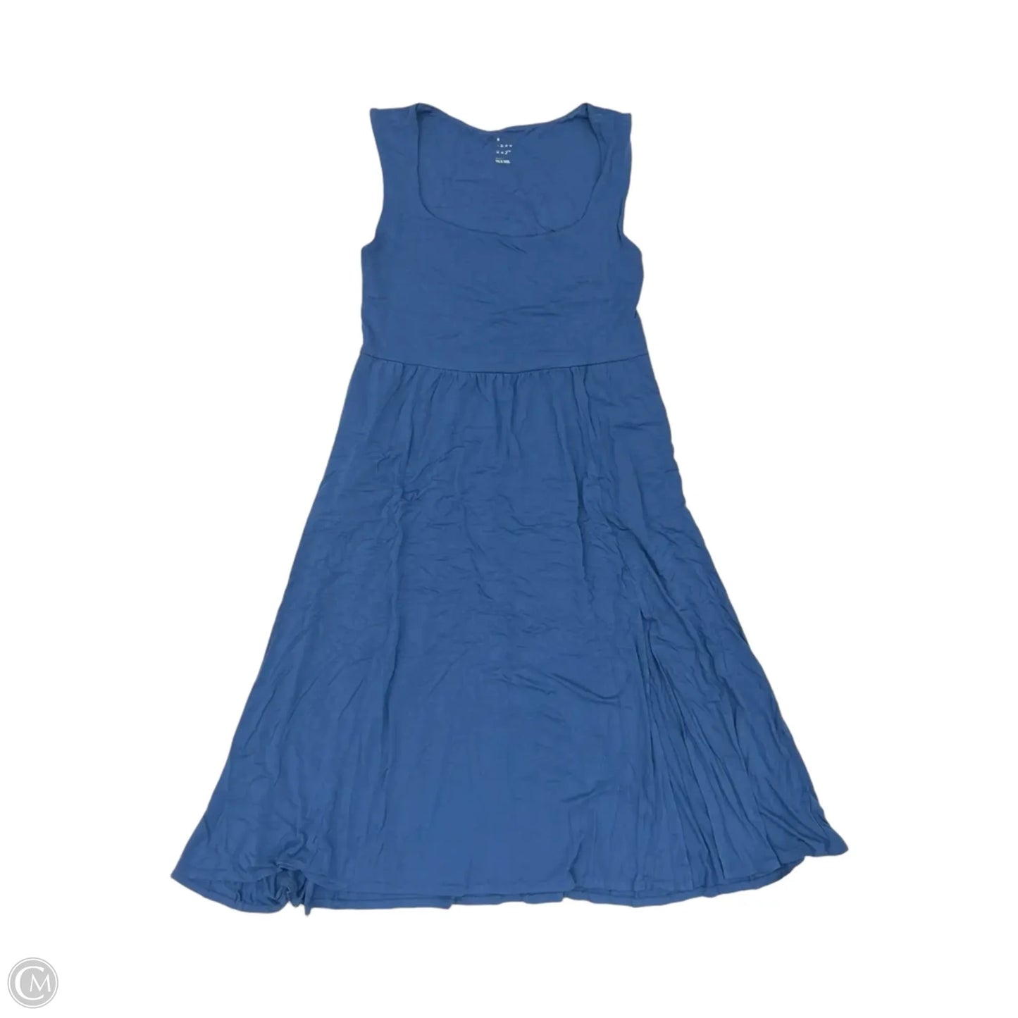 Dress Casual Midi By A New Day In Blue, Size: Large
