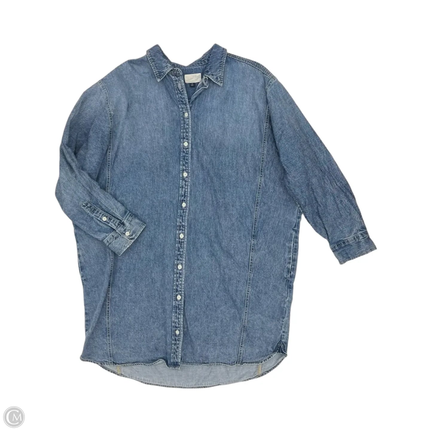 Dress Casual Short By Universal Thread In Blue Denim, Size: Xl