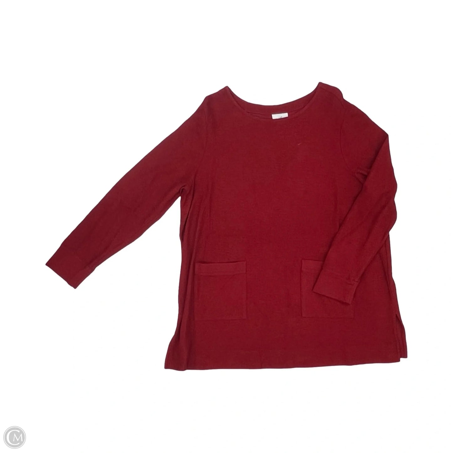 Tunic Long Sleeve By J. Jill In Red, Size: Xl