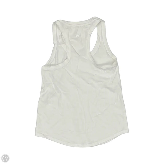 Athletic Tank Top By Lululemon In White, Size: Xs