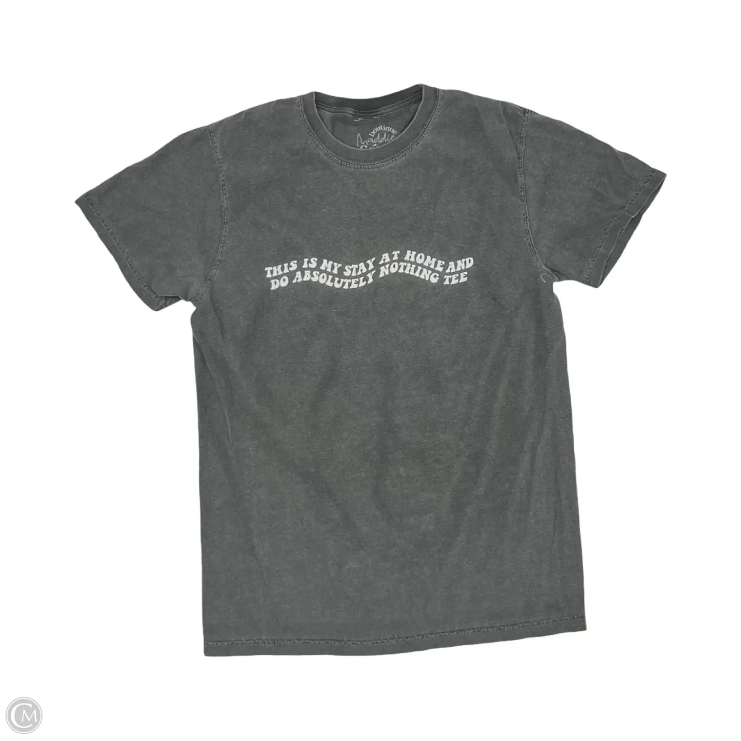 Top Short Sleeve By Clothes Mentor In Grey, Size: S
