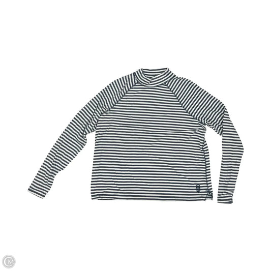 Top Long Sleeve By Free People In Blue & White, Size: Xs