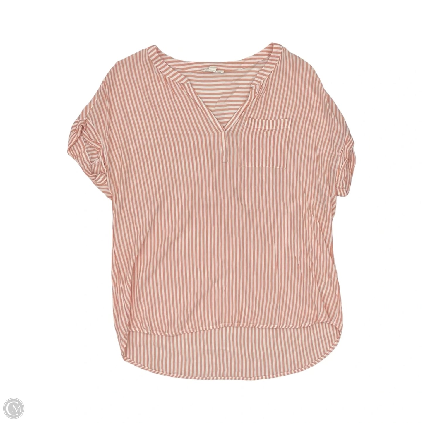 Blouse Sleeveless By Beachlunchlounge In Striped Pattern, Size: Xl