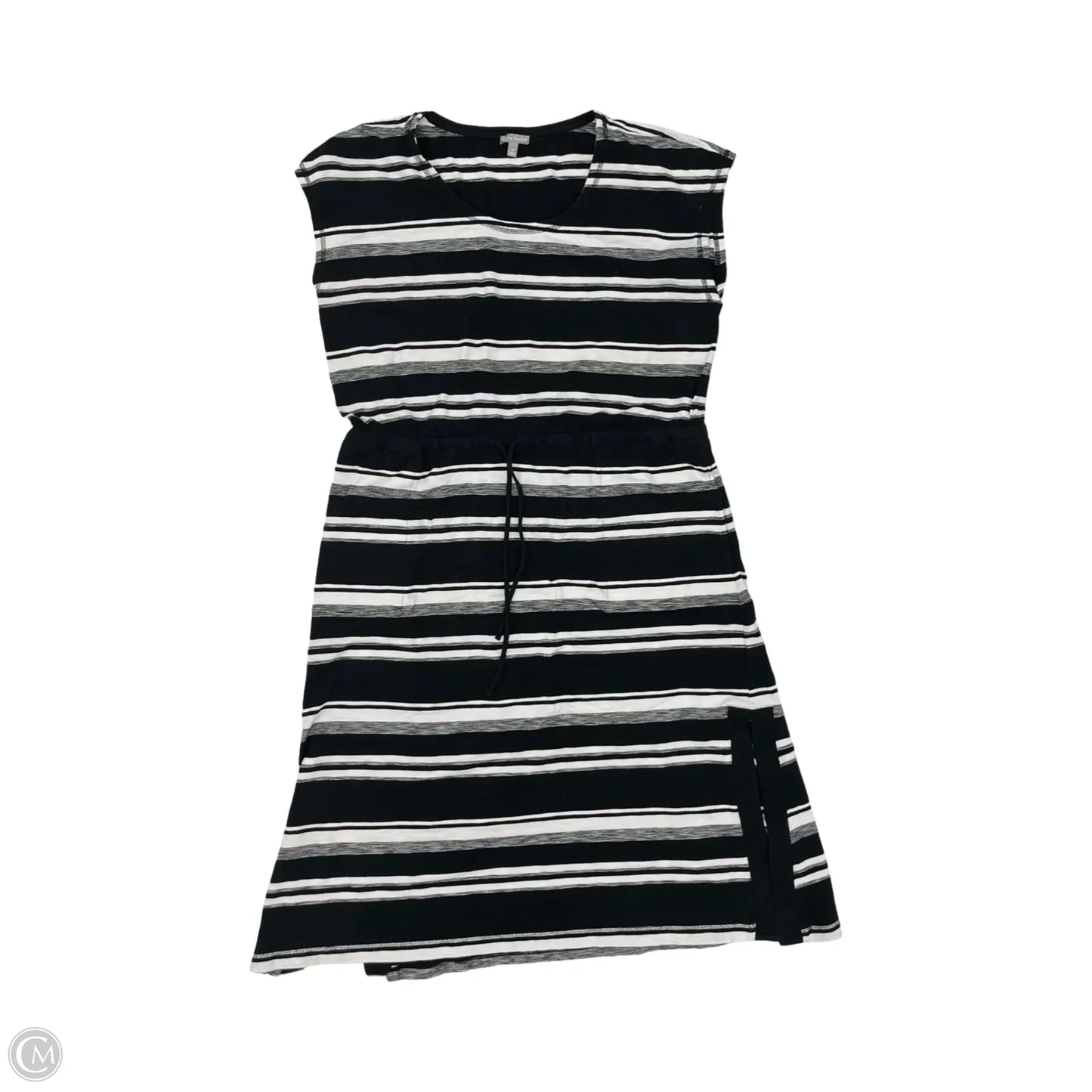 Dress Casual Midi By Talbots In Black & White, Size: Xl