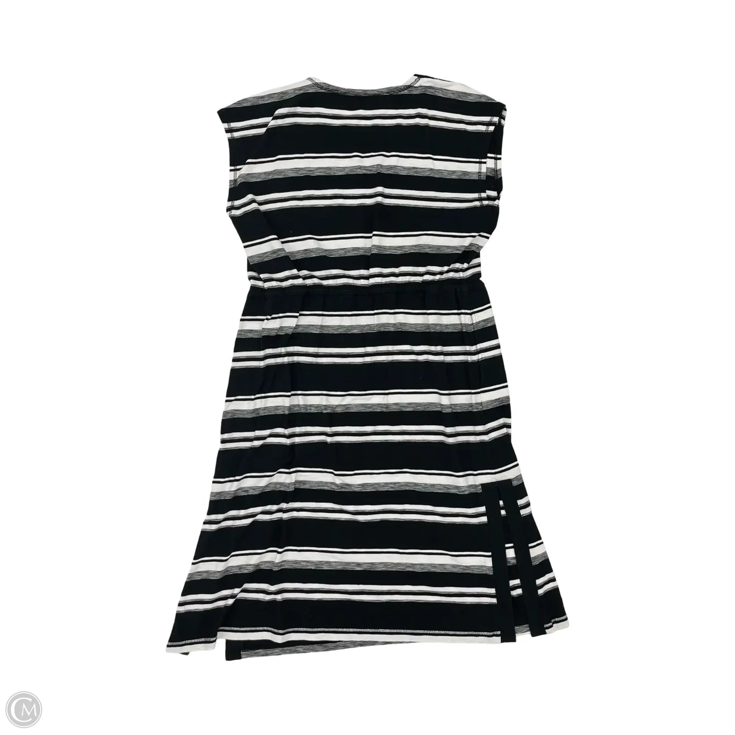 Dress Casual Midi By Talbots In Black & White, Size: Xl