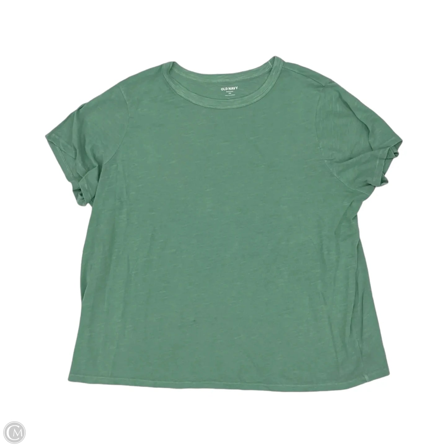 Top Short Sleeve Basic By Old Navy In Green, Size: Xxl