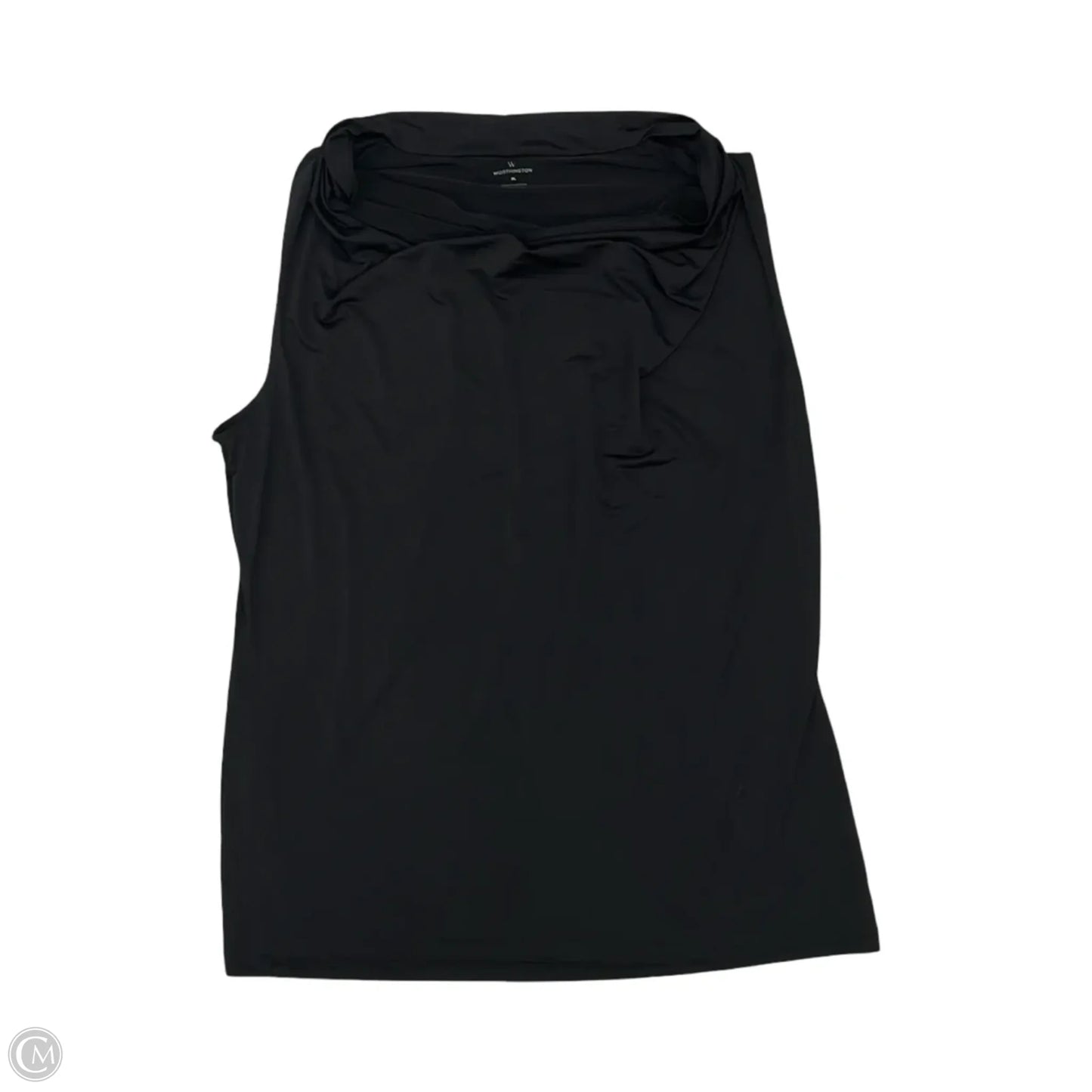 Blouse Sleeveless By Worthington In Black, Size: Xl