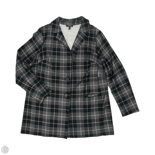 Blazer By Torrid In Black & Grey, Size: 2x