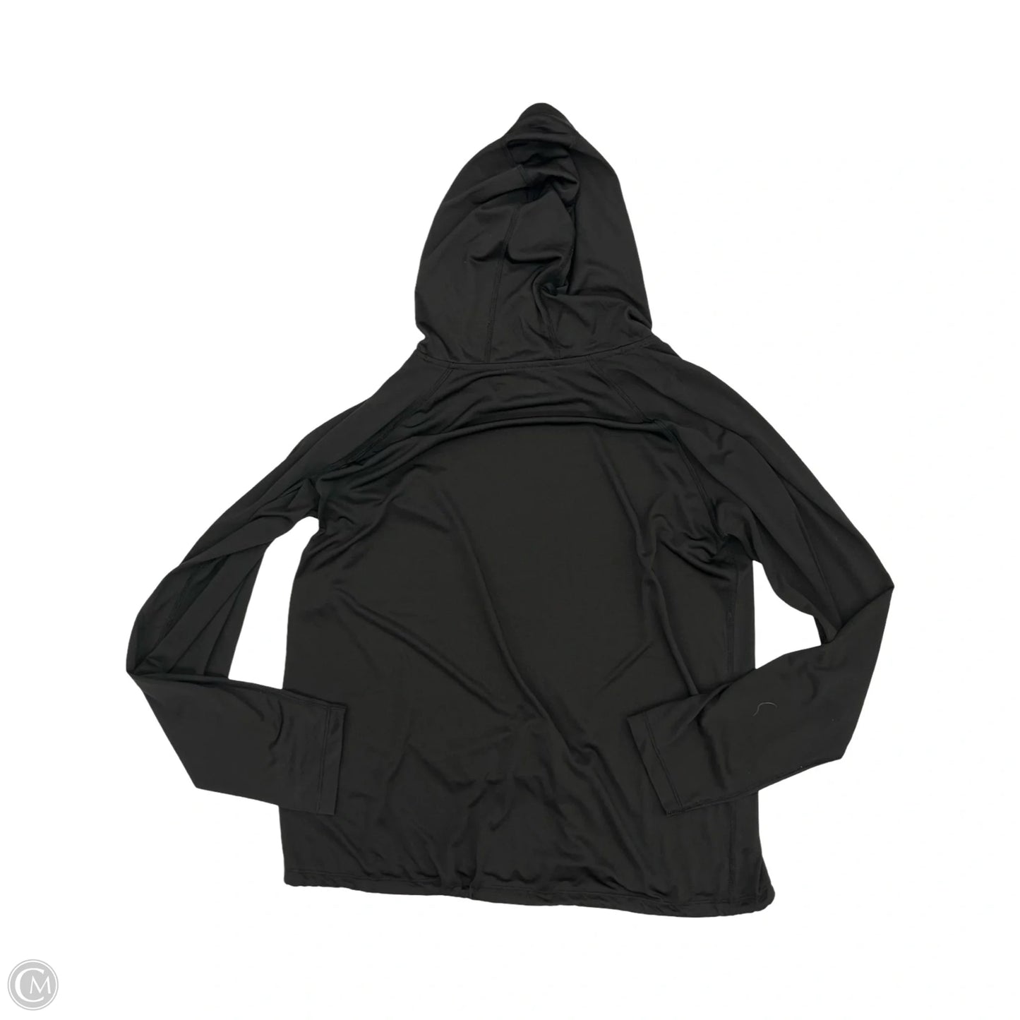 Athletic Top Long Sleeve Hoodie By Under Armour In Black, Size: Xl