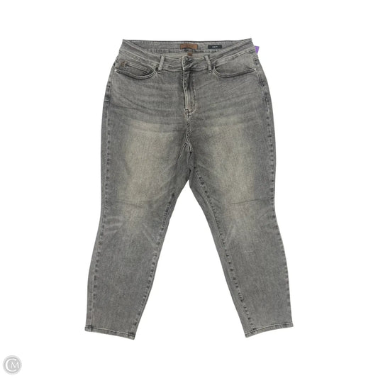 Jeans Skinny By Judy Blue In Grey Denim, Size: 20w