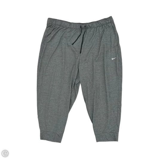 Athletic Pants By Nike Apparel In Grey, Size: 2x