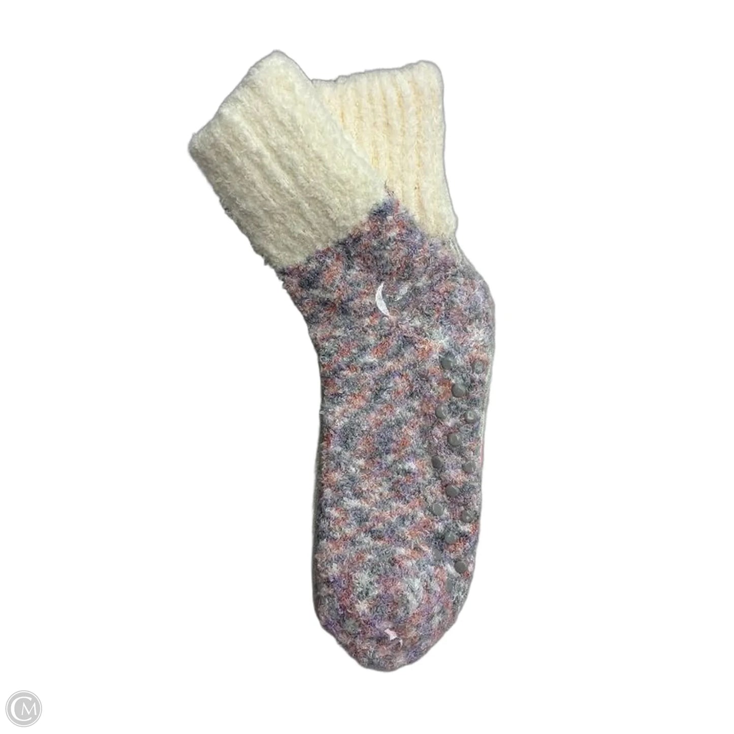 Socks By Clothes Mentor In Grey & Purple, Size: Onesize