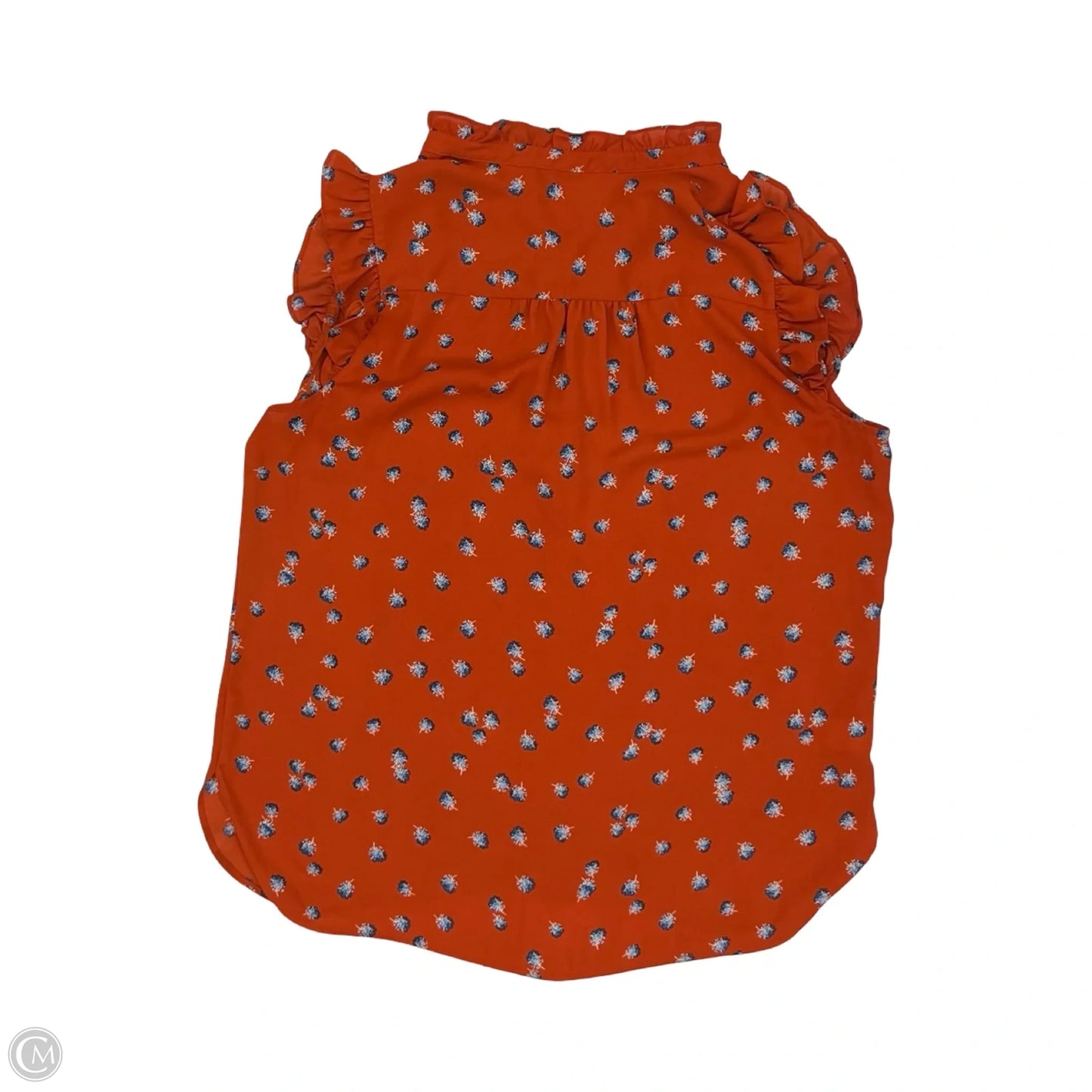 Blouse Sleeveless By Loft In Orange, Size: S