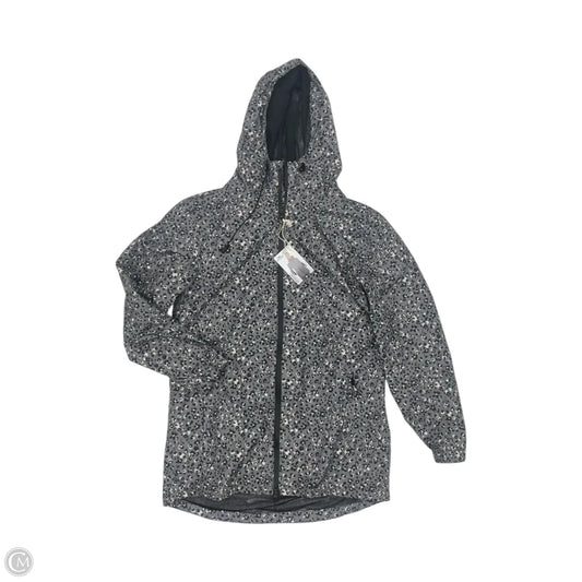 Jacket Windbreaker By Crane In Grey, Size: S