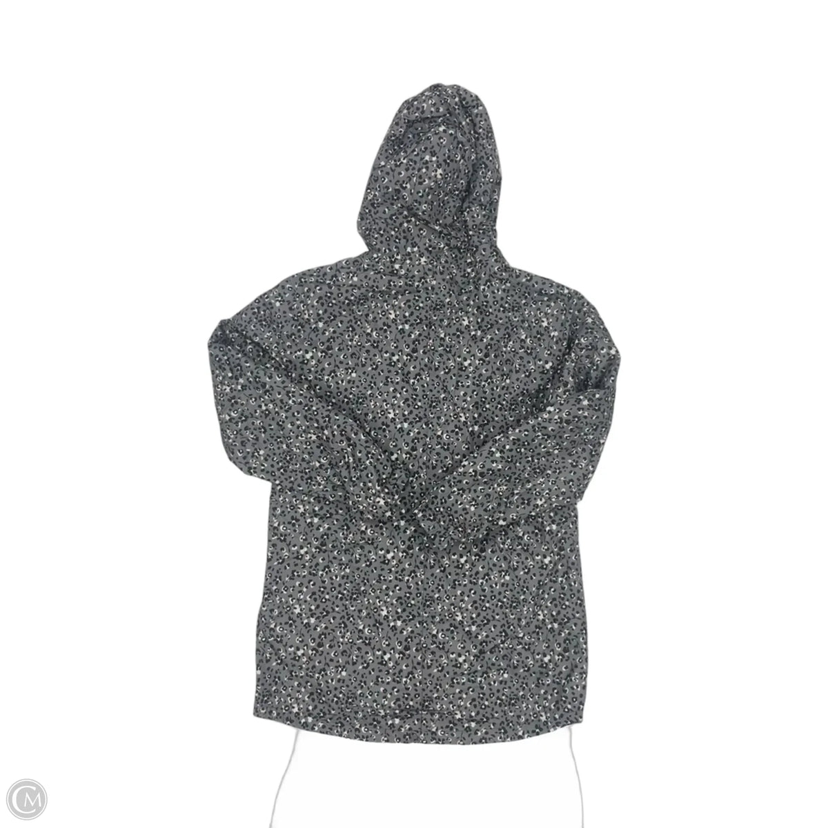 Jacket Windbreaker By Crane In Grey, Size: S