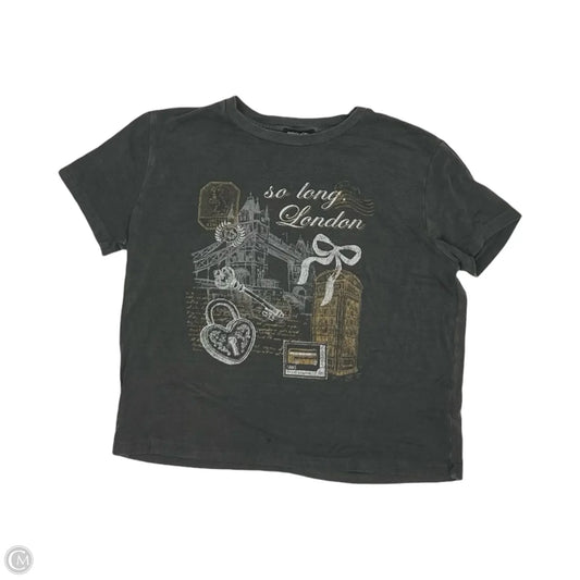 Top Short Sleeve By Originality In Grey, Size: Xs