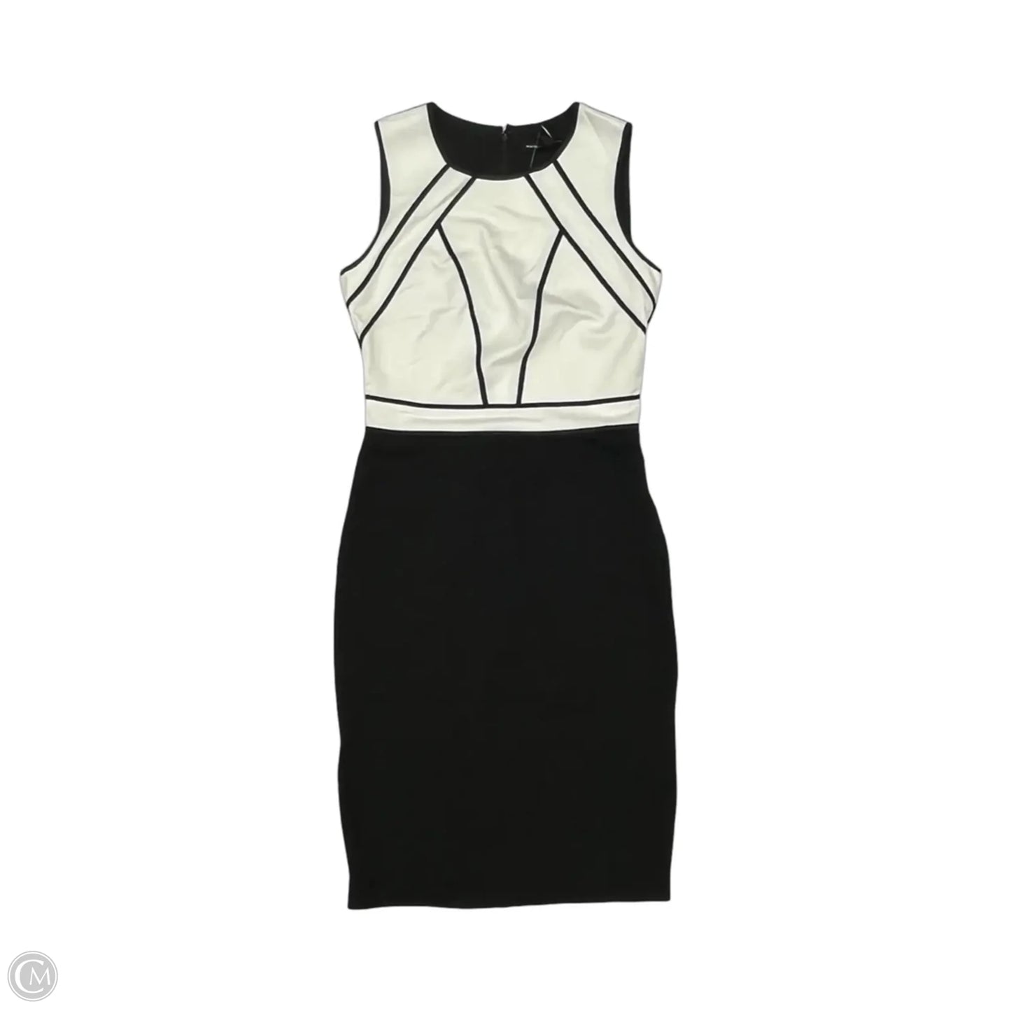 Dress Work By White House Black Market In Black & White, Size: 0