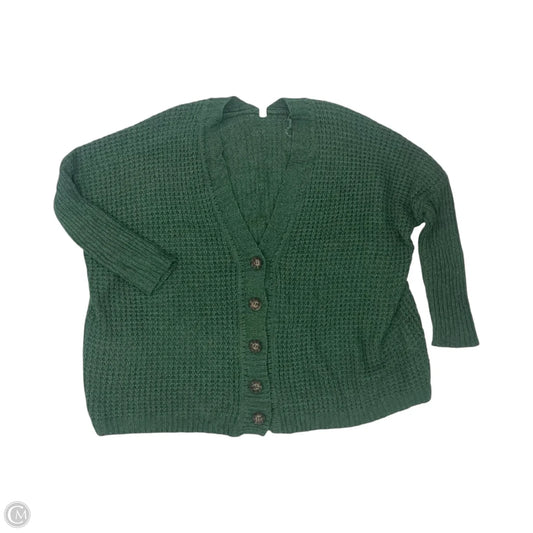 Sweater Cardigan By Wishlist In Green, Size: M