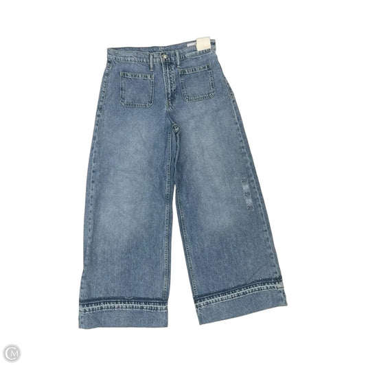 Jeans Wide Leg By Gap In Blue Denim, Size: 6