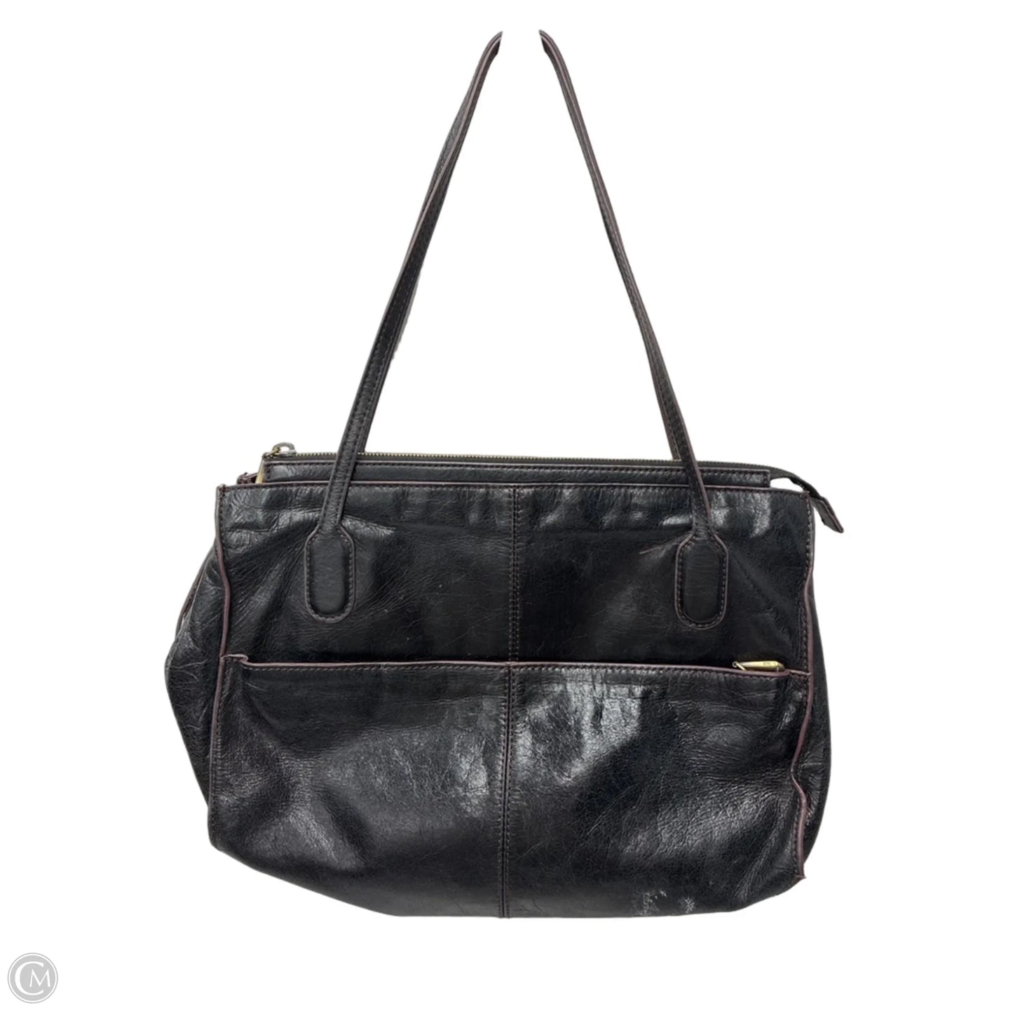 Handbag Leather By Hobo Intl, Size: Medium