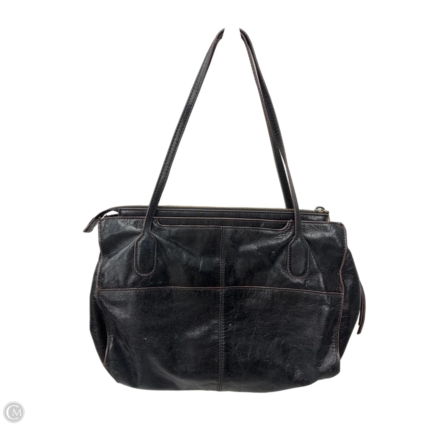 Handbag Leather By Hobo Intl, Size: Medium