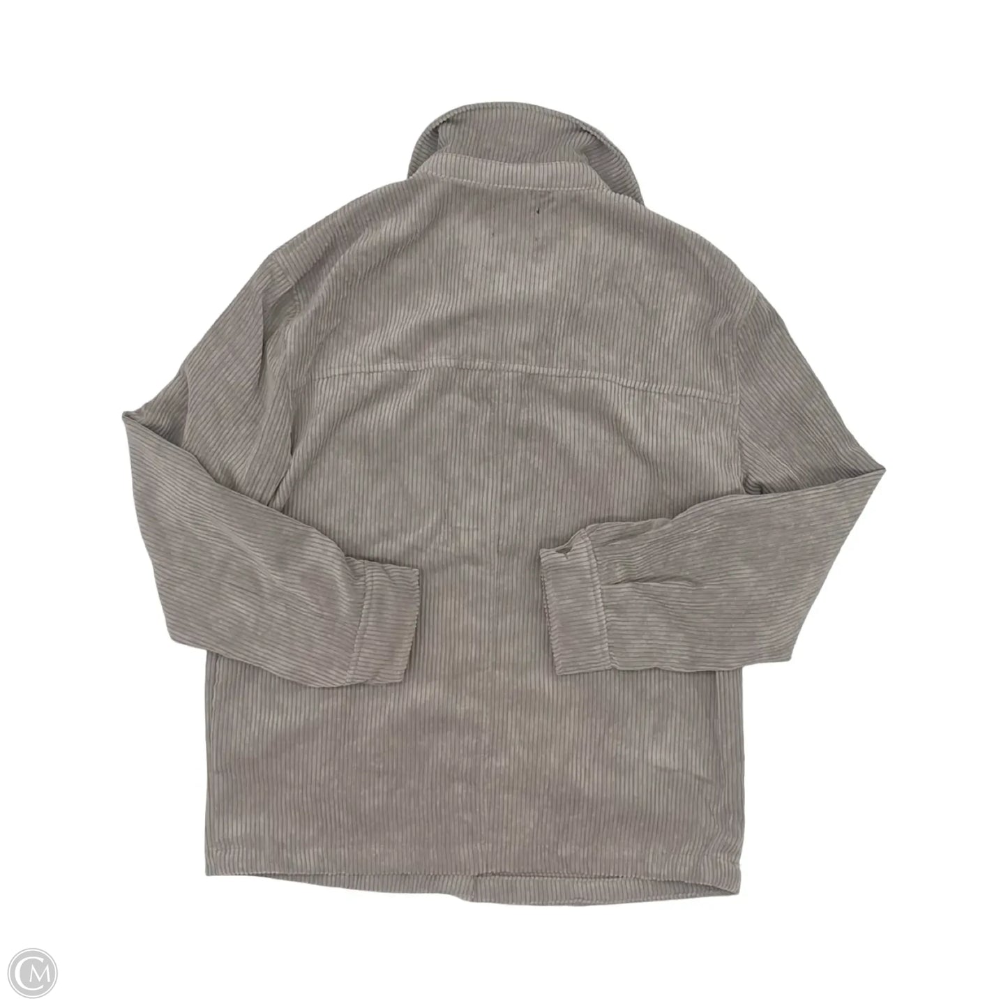Jacket Shirt By Love Tree In Grey, Size: L